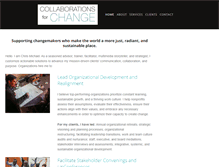 Tablet Screenshot of collaborationsforchange.org